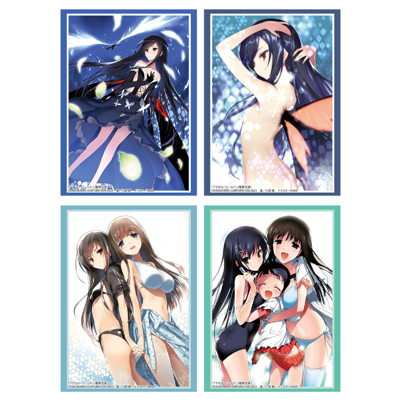 Bushiroad Sleeve Collection Dengeki Bunko Accel World : Kuroyukihime, Fuuko Kurasaki, Utai - ซองใส่การ์ด