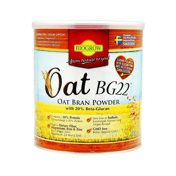 ข้าวโอ๊ต บิจี 22 Biogrow Oat BG22 Oat Bran Powder 480g Product of Sweden