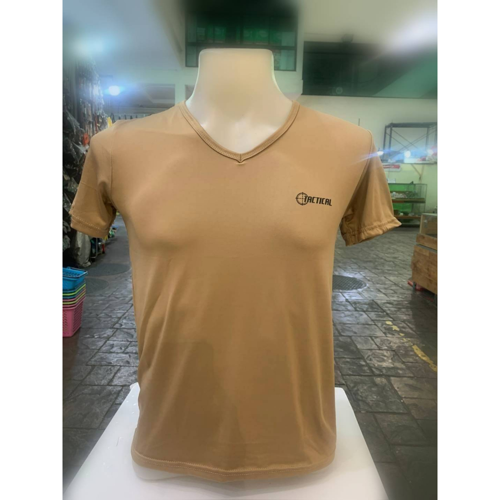 เสื้อยืดรองใน เสื้อซับรองในผ้านาโน คอวี ตำรวจ ทหาร สกรีนโลโก้ tractical