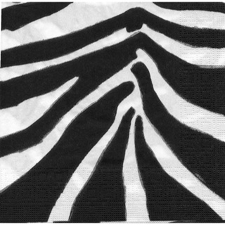 Pladao Napkin ภาพลายแต่ง ซาฟารี Skin หนังม้าลาย Safari Zebra กระดาษแนพกิ้น สำหรับงานศิลปะ เดคูพาจ decoupage ขนาดL 33x33