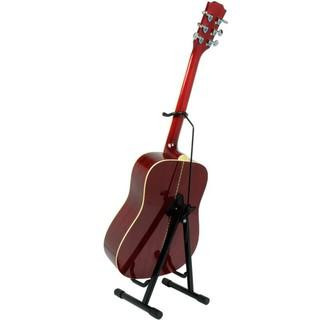 Stand ขาตั้งกีตาร์ ทรงเอ Guitar stand 2in1 (Black)