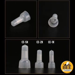 [50ชิ้น] หัวหมวกต่อสาย ย้ำสายไฟ สายไฟ CE-1X / CE-2X / CE-5X หางปลาหัวหมวก Close End Connectors
