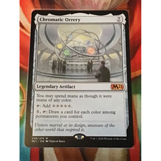 การ์ด MTG Chromatic Orrery Artifact Magic the gathering รุ่น M21 สภาพ Nm