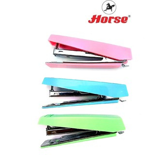 Horse Sweet Pastel HD-10N ตราม้า สีพาสเทล คละสี เครื่องเย็บกระดาษ จำนวน 1 ชิ้น STAPLER