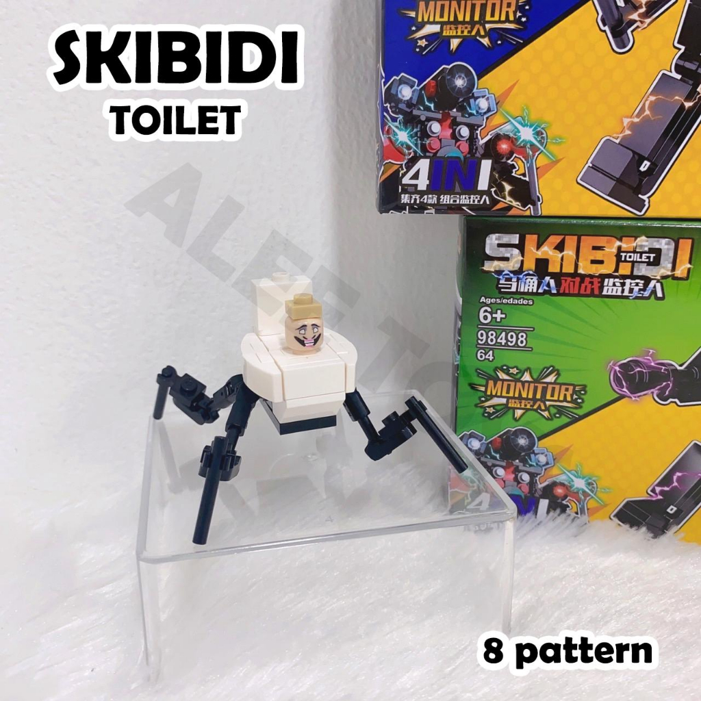 Skibidi Toilet ตัวต่อบล๊อคชักโครก ของเล่นตั้งโต๊ะ ตัวต่อเสริมพัฒนาการ ฟิกเกอร์โมเดล ราคา ถูกที่สุด ดีลบีเคเค แกลเลอรีภาพที่ 8