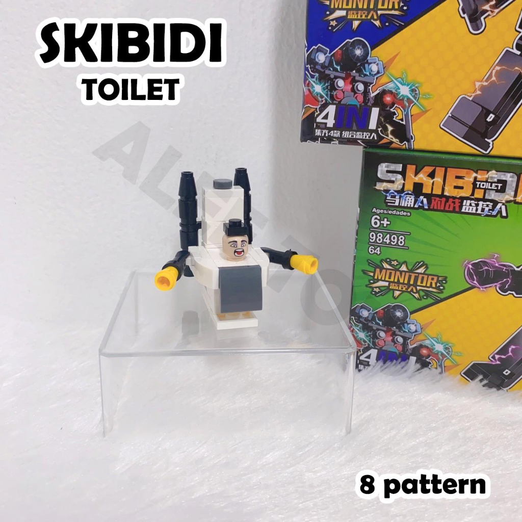 Skibidi Toilet ตัวต่อบล๊อคชักโครก ของเล่นตั้งโต๊ะ ตัวต่อเสริมพัฒนาการ ฟิกเกอร์โมเดล ราคา ถูกที่สุด ดีลบีเคเค แกลเลอรีภาพที่ 9