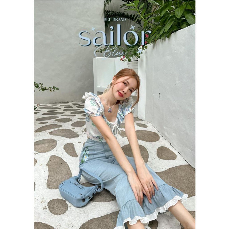 BLT Brand 💐 Sailor Blue 🩵มือ2ใหม่ Sz.M