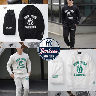 MLB YANKEES NY SET UNISEX 🖤🤍 ชุดเซท NY Cotton 💯 พร้อมส่ง