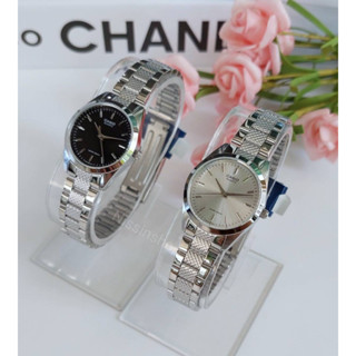 นาฬิกา Casio รุ่น LTP-1274D-1A และ LTP-1274D-7A นาฬิกาข้อมือผู้หญิง สายแสตนเลสสีเงิน ของแท้ 100% รับประกันสินค้า 1ปีเต็ม