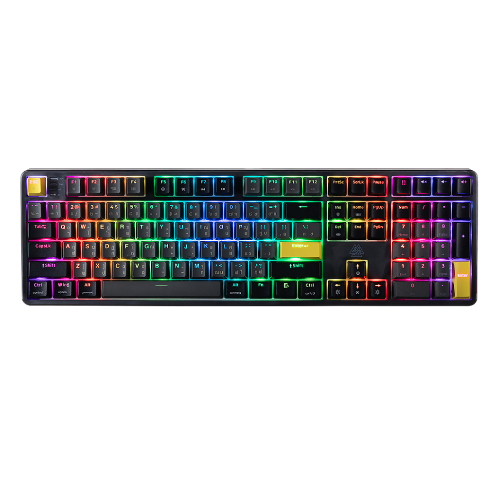 [ประกัน 2ปี] EGA TYPE CMK3 Black RGB Spectrum Gaming Keyboard คีย์บอร์ด คีย์บอร์ดเกมมิ่ง คีย์บอร์ดRG