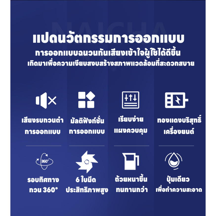 เครื่องปั่นน้ำผลไม้สมูทตี้ เครื่องปั่นพลังสูง 2200w รูปที่ 3