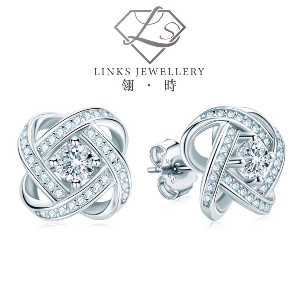 ［Real Moissanite］Can Pass Diamond Test 18K Gold Flower Ball Earrings MEG039 Diamond Earrrings/Moissa