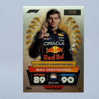 การ์ด Max Verstappen F1 World Champion 2021