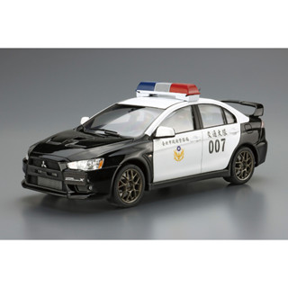 Aoshima 1/24 Mitsubishi Lancer Evolution X (CZ4A) Taipei Patrol Car 2007