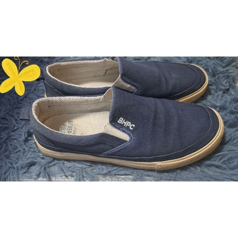 รองเท้ามือสองสลิปออน Beverly hill polo club เบอร์ 39 สีน้ำเงิน