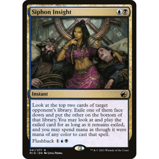 [MTG] Siphon Insight [MID] [MULTI] [RARE] [NORMAL] [ENG] (การ์ดเมจิค / Magic the Gathering)