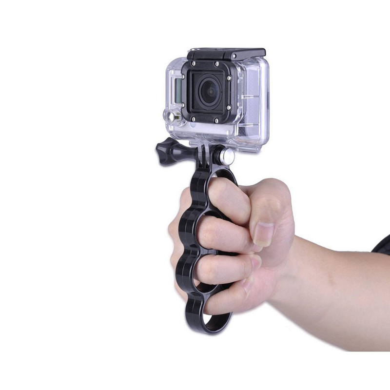 มือถือพลาสติกสนับมือแหวนMonopodขาตั้งกล้องสามขาที่มีสกรูขันด้วยมือ สำหรับGoPro Hero 12/11/10/9/8/7/6/5/4 SJCam YI และชุด