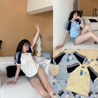 Adi x sporty T-shirt มาแล้วค่า เสื้อยืดสายสปอร์ตห้ามพลาดเลย งานชนช้อป ผ้านิ่ม ใส่สบายสุดๆ