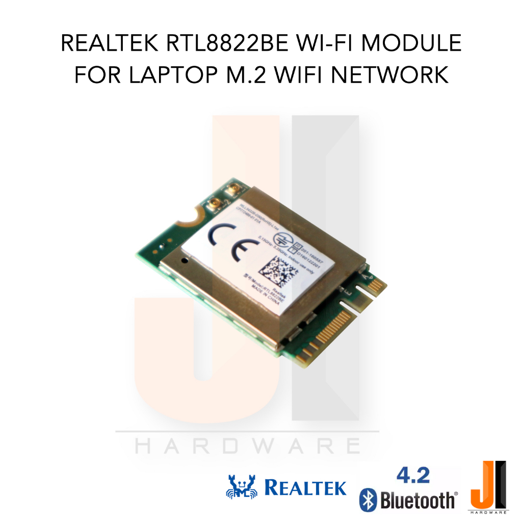 Realtek RTL8822BE Wi-Fi module card for notebook + bluetooth v.4.2 dual band speed 300/867 Mbps (ของใหม่มีการรับประกัน) ราคา ถูกที่สุด ดีลบีเคเค แกลเลอรีภาพที่ 2