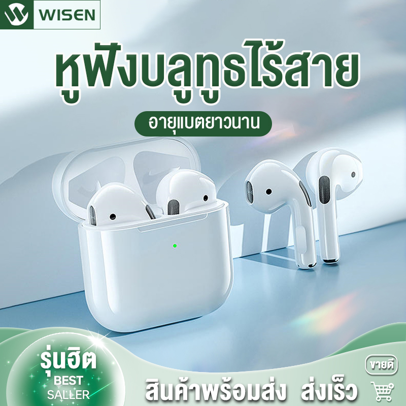หูฟังบลูทูธ TWS-Pro4 mini หูฟังบลูทูธไร้สาย หูฟังเกมส์บลูทูธ พร้อมกล่องชาร์จ เหมาะสําหรับ ไอ oppo vivo huawei