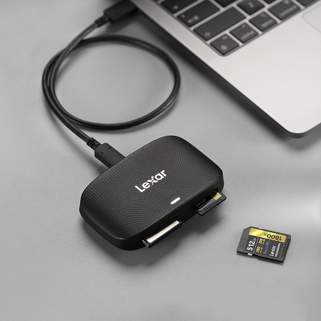 การ์ดรีดเดอร์ Lexar Dual-Slot CFexpress TypeB, SD Card, USB3.2 Gen2 USH-I, UHS-II_6