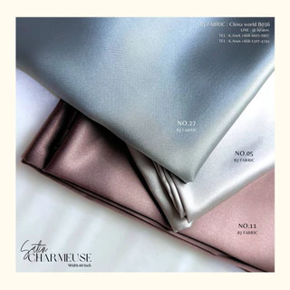 ผ้าซาตินซามูส (SATIN CHARMEUSE) สวยแบบงานแบรนด์ในไอจี หน้ากว้าง 58"-60" ขายปลีกไม่มีขั้นต่ำ เนื้อเงาสวย สัมผัสนุ่มลื่น
