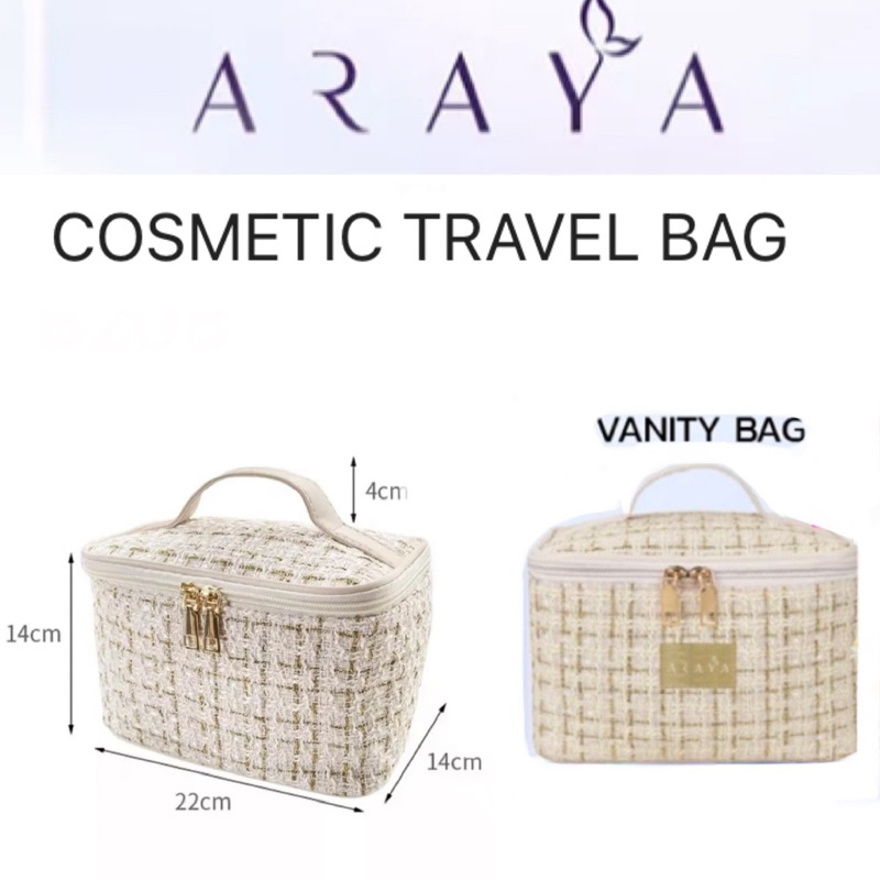 Araya Cosmatic Bag กระเป๋าเครื่องสำอางค์จากแบรนด์อารยา