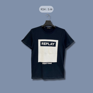 เสื้อยืด Replay รหัส 024 สกรีนลายเท่ๆสวมใส่สบาย ระบายอากาศดี ไม่หด รีดง่าย ทรงสวยสามารถใส่ได้ทั้งชายและหญิง