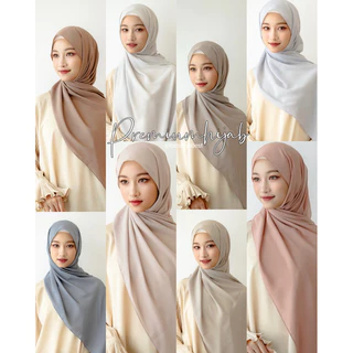 Thebest-Premiumhijabผ้าพันชีฟองพรีเมี่ยมเนื้อนุ่มใส่สบาย ⛔️*อ่านขนาดผ้าก่อนกดสั่งซือขนาด1.90*55cm