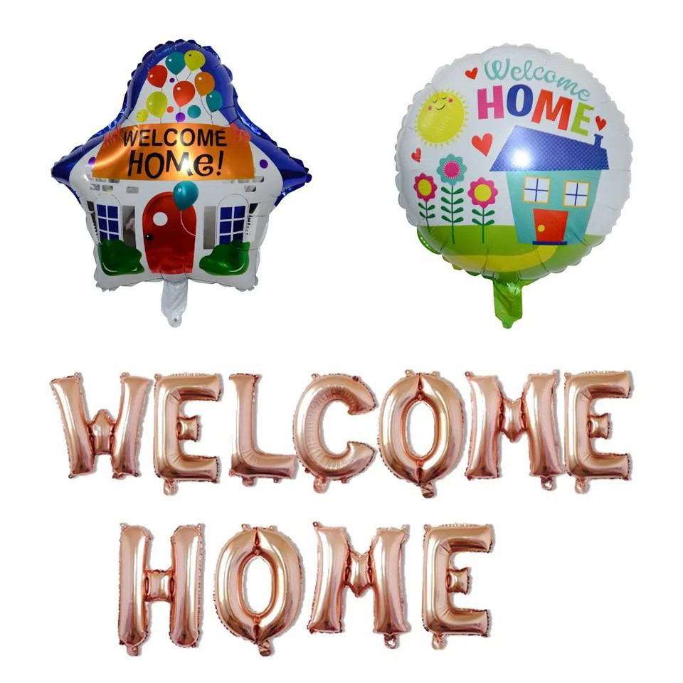 ร้านไทย ส่งจาก กทม. ทุกวัน  ลูกโป่ง WELCOME HOME ลูกโป่งยินดีต้อนรับกลับบ้าน ต้อนรับกลับบ้าน  อ่านรายละเอียดก่อนสั่งซื้อ - รูปที่ 4