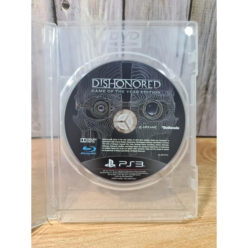 แผ่นเกมส์ PS3 (PlayStation 3) เกมส์ DISHONORED แผ่นแท้