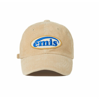 พร้อมส่ง หมวก EMIS รุ่นฮิตหายากที่สุด CORDUROY WAPPEN BALL CAP-NATURAL สินค้าจริงรูปสุดท้าย