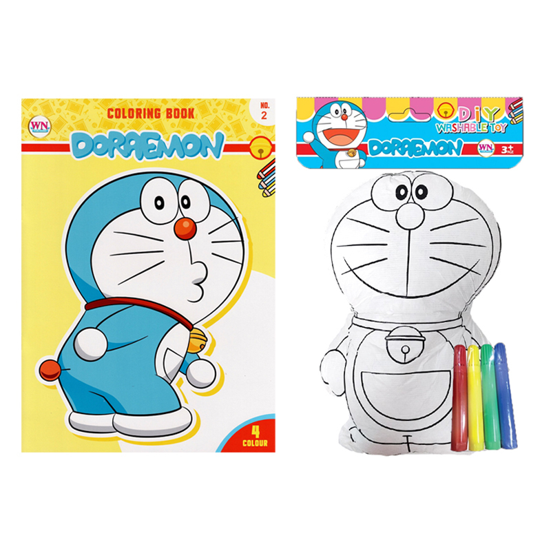 GS.ระบายสี DORAEMON + ตุ๊กตาซักได้