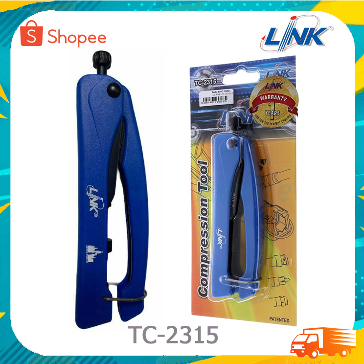 คีมอัด BNC RG59 และ RG6 LINK (TC-2315) COMPRESSION TOOL F-Type, BNC & RG59, RG6 คีมอัด (พกติดตัว)