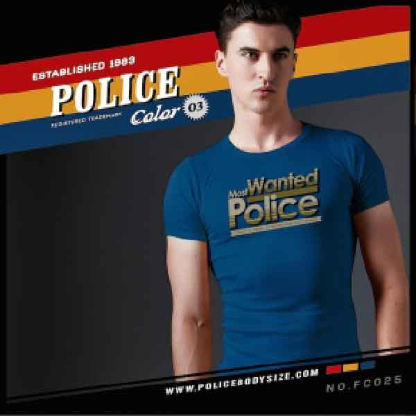 เสื้อยืด Police Bodysize FC025 — صورة 5