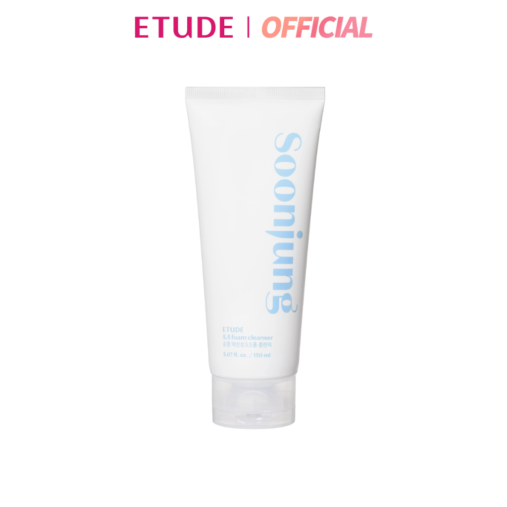 ETUDE Soon Jung 5.5 Foam Cleanser (150 ml) อีทูดี้ โฟมล้างหน้าสำหรับผิวแพ้ง่าย