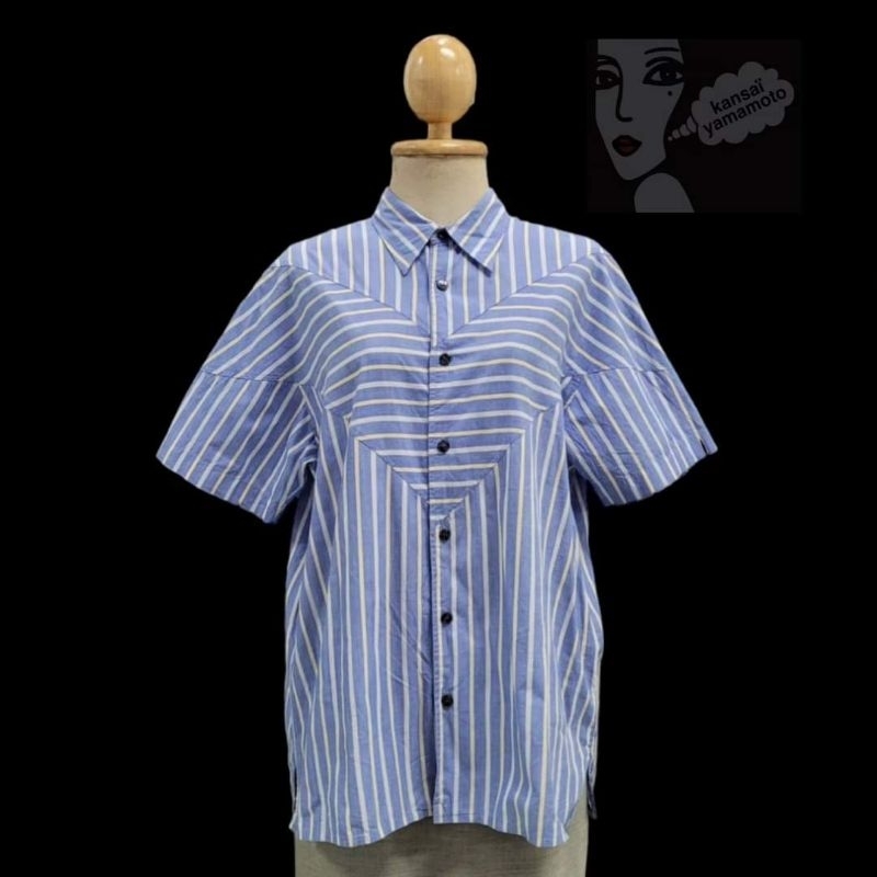 Kansai Yamamoto Striped Short-Sleeve Shirt