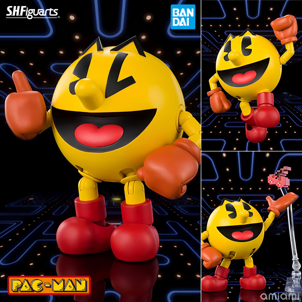 ของแท้ Bandai Spirits S.H. Figuarts Pac Man Pacman แพ็ก แมน แพคแมน แพ็กแมน แอ็คชั่น ฟิกเกอร์ Model F