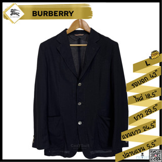 สูทเบลเซอร์ Burberry สีดำ ไซส์ L (ผ้าคอตตอน)