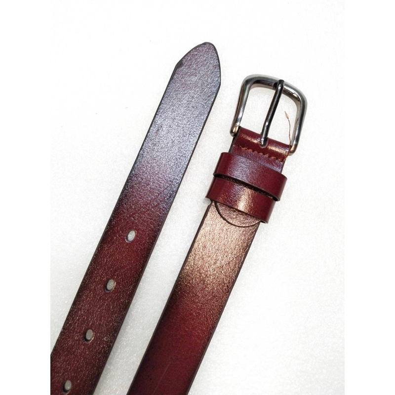 เข็มขัดผู้ชายแฟชั่นหนัง PU เส้นเล็กแบบเรียบเงา สินค้ามีพร้อมส่ง ใส่ได้ทั้งชายและหญิง - รูปที่ 3