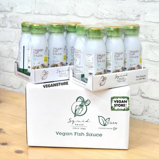 น้ำปลาเจ (ยกลัง/ครึ่งลัง) น้ำปลาวีแกน ตราปลาหมึก(Vegan Fish Sauce 6&12 bottles)