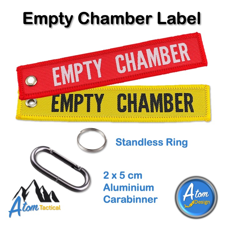 แผ่นป้ายผ้าอักษร Empty Chamber - Empty Chamber Label [Atom Design]