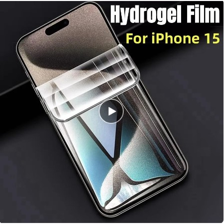 ฟิล์มไฮโดรเจล สำหรับ ไอโฟน 15 / 15พลัส / ไอโฟน 15โปร / 15 โปรแม็กซ์ Hydrogel Film For iPhone15 /15Pl