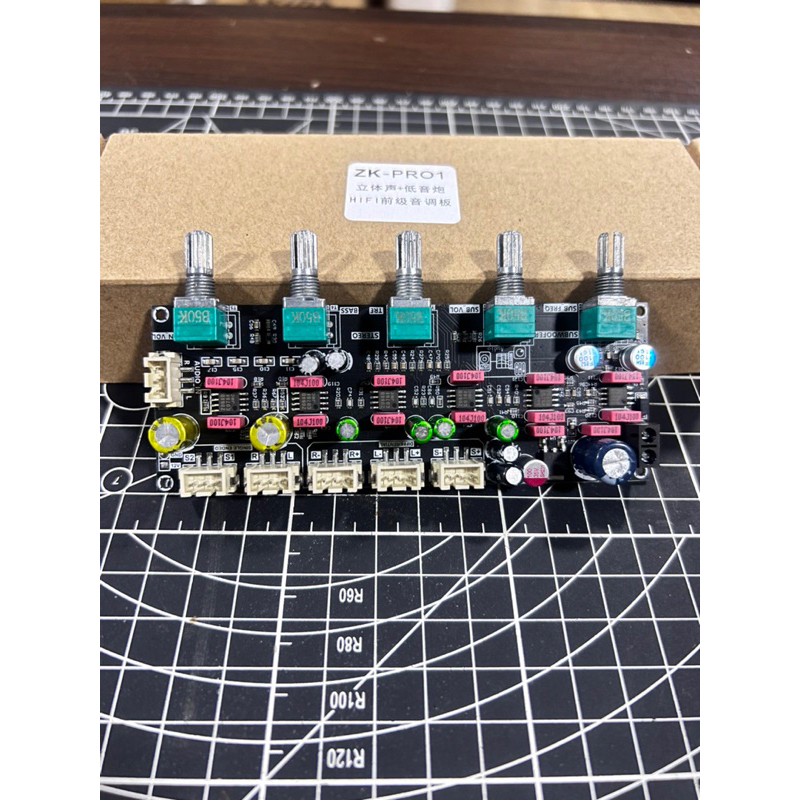 ZK PRO1 Pre-Amplifer Board Front-End บอร์ด Tone แฝนปริมาณ Preamp Mixer Board สำหรับ เครื่องขยายเสียง