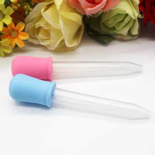 หลอดหยดพลาสติก 5 ml.หลอดหยดซิลิโคน หลอดหยดสำหรับเด็ก Dropper for kids ขนาดใหญ่ หลอดหยดขนม หลอดหยดสี ทำขนม น้ำหอม