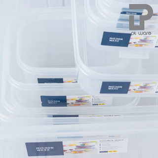 Superlock Micronware กล่องถนอมอาหาร กล่องเก็บอาหาร กล่องเก็บผลไม้ ฝาปิดสูญญากาศ รุ่น Double wall