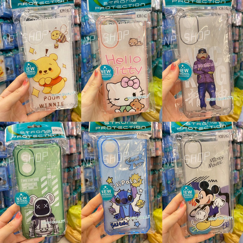 พร้อมส่ง เคส กันกระแทก Strong ลายการ์ตูน สำหรับOPPO Reno12F,A79(5G)/A18(5G)/A38(4G),Reno12(5G),Reno12Pro(5G)เคสกันกระแทก