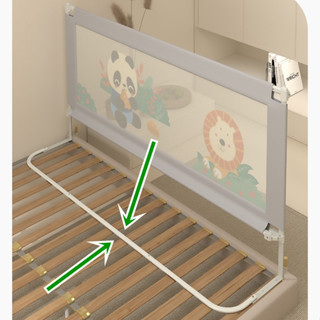 ขาเสริมที่กั้นเตียงรูปตัว U แข็งแรง แก้ไขปัญหาที่กั้นเตียงโค…