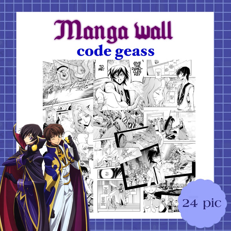manga wallpaper เรื่อง code geass ภาพมังงะ ภาพตกเเต่งห้อง