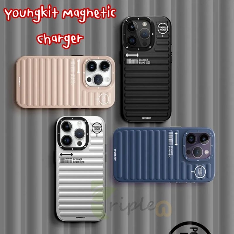 (iPhone17มาจ้า)Youngkit Suitcase Series เคสกันกระแทก Magnetic iPhone 17pro /17 Pro max / 15 Pro Max /14pro max/13pro max